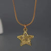 Textured Flower Pendant Necklace on Fine Chain - Image 15