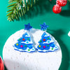 Acrylic Snowflake Star Christmas Tree Earrings Hook Drop Dangle For Women Xmas Party Jewelry Gift - Image 1
