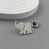 Unique -gold-plated stainless steel brooch: cute elephant design, lapel pin, suitable for daily gift-giving - Image 2