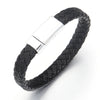 Braided Leather Alloy Magnetic Buckle Bracelet Men Jewelry Charms Design Simple Leather Bracelet For Women Men Jewelry Gift - Image 7