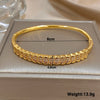 Multilayer Micro Inlaid Zircon Cuff Bracelet for Women Elegant Gold Plated Copper Stacked Bracelets Jewelry - Image 6