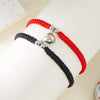 Magnetic Heart Couple Bracelets Set of 2 Braided Rope - Image 36