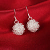Beautiful ball drop Earrings Silver for Women Girl student Holiday gifts Wedding party Brands Jewelry - Image 1