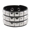 Wide PU Leather Bracelet Punk Bracelet Adjustable Goth Cuff Bracelet Gothic Rivet Buckle Wristband For Women Mens Jewelry - Image 9