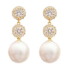 Silver Pearl Dangle Earrings for Women Gold Color Temperament Elegant Female Earrings Jewelry - Image 5