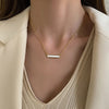 Minimalist Pendant Women's Necklaces Cross Leaf Silver Color Knot Design Female Neck Jewelry Infinity Multilayers Collares - Image 5