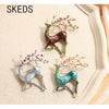 Skeds Women Men Creative Deer Enamel Brooch Painting Reindeer Sika Deer Brooches Pin Metal Cute Animal Jewelry Pins Accessories - Image 1