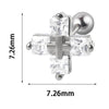 1PC 316L Steel Zircon Corss Cz Barbell Earrings Corss Helix Ear Cartilage Tragus Daith Piercing Body Jewelry 20G - Image 32