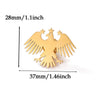 Gold Color Punk Eagle Stars Brooches For Men Women Geometric Animals Emblem Brooch Stainless Steel Jewelry Birthday Gift - Image 4