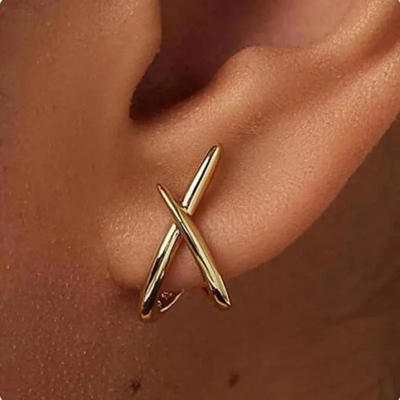 Stainless Steel Cross Stud Earrings for Women Girls Dainty Simple Minimalist Accessories Party Jewelry Gifts - Image 1