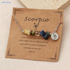 Mhs.sun 12 Star Zodiac Sign Gravel Stone Chains Bracelets With Card Couples Constellation Birthday Party Jewelry - Image 7