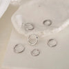 3Pair Stainless Steel Minimalist Huggie Hoop Earrings for Women Gold Color Tiny Round Circle 8/10/12mm Punk Unisex Rock Earring - Image 5