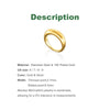 Stainless Steel Jewelry Court Shape Plain Ring Simple Commute Style Chunky Dome Rings For Women Size 6 7 8 9 - Image 2