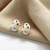 Colorful Zircon Water Droplet Earrings For Women White Oil Dripping Irregular Earrings Jewelry Gift - Image 6
