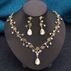 Elegant Collar 2 Pcs Sets Flower Necklace and Earrings for Women Jewelry Set Bridal Wedding Choker Necklace Set - Image 10
