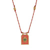 Minimally colored heart tarot card pendant necklace, women's collarbone chain, gold-plated and color preserving - Image 12