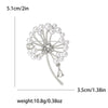 Classic Rhinestone Dandelion Brooches for Women Pearl Plant Pins Casual Party Accessories Gifts Friends Decoration - Image 3
