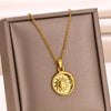 Stainless Steel Geometric Necklace For Women Sun Sunflower Pendant Clavicle Chain Aesthetic Jewelry Accessories - Image 15