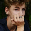 Skeleton Hand Ring Gothic Open Skull Rings for Women Men Halloween Punk Jewelry Gift - Image 2