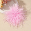 Ostrich Feather Brooch 15CM Lapel Pin Handmade French Style for Women Ladies Wedding Party Jewelry Gift - Image 3