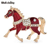 Tang Dynasty Enamel Running Horse With Saddle 4 Colors Brooch Pins Zodiac Animal Badge Jewelry Gift - Image 10