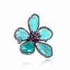 Women Transparent Flower Rhinestone Brooch Jewelry Elegant Crystal Brooches Pins Badges Plant Pin Gift - Image 6
