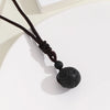 16 Mm Black Obsidian Tiger Eyes Amethyst Stone Women Men Necklaces with Adjustable Braided Rope Cords Crystal Pendant Ne - Image 10