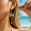Boho Ocean Style Shell Starfish Drop Earrings For Women Retro Zircon Seashell Star Conch Dangle Earring Beach Party Jewelry - Image 4