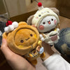 Bubu And Yier Panda Plush Doll Suit Soft Anime Toy Kawaii Cartoon Fluffy Bear Bag Car Key Pendant Decoration Couple Gift - Image 6