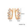 Gold Plated Zircon Hoop Earrings for Women Jewelry XP - Image 15