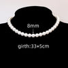 Pearl-Style Choker Necklace with Layered Bead Details - Image 34