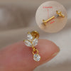 1Piece 16G Titanium Steel CZ Leaf Bee Piercing Lip Labre Studs Tragus Helix Cartilage Couch Lobe Earrings Body Jewelry For Women - Image 23
