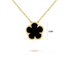 7 colors classic simple five-leaf flower pendant necklace stones clover Choker Chain for women party daily wear jewelry - Image 5