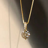 Minimalist Round Cubic Zirconia Pendant Necklace Women Silver Color/Gold Plated Box Chain Long Necklace Wedding Jewelry - Image 4