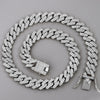 14mm Iced Out Prong Cuban Link Chain Necklace for Men Women 2 Row Rhinestone Paved Miami Rhombus Hip Hop Jewelry - Image 11