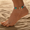 Bohemia Layered Beaded Anklet For Women Hollow Double Heart Charm Ankle Bracelet Summer Beach Vacation Foot Jewelry Gift - Image 10