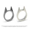 Women Men Cute Cat Ear Rings Self Defense Rings Metal Knuckle Window Breaker Escorts Attack Rings Unisex Jewelry Accessories - Image 7