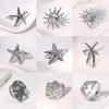 Bohemian Stainless Steel Ring Woman Vintage Jewelry Starfish Heart-Shaped Geometry Adjustable Open Rings Prom Accessories Gift - Image 1