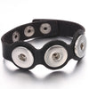 18mm Snap Button Jewelry Bracelets Braided Black Leather Snap Bracelet Fit Snaps Jewelry Magnet Buckle Tan Leather Bracelets - Image 8