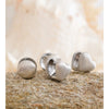 14 14mm Minimalist Stainless Steel Round Heart Double-Sided Hoop Earrings Daily Versatile Wear Charm Jewelry Gift - Image 4