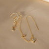 1pc Delicate Moon Star Long Chain Fake Piercing Earclip Earrings for Women Earcuff without Hole Y2k Jewelry Gifts - Image 5