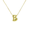 Creative A-Z Balloon Bubble Letter pendant Neckalce for Women Gold Plated Chunky Initial Necklaces Jewelry Birthday Gift - Image 29