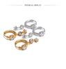 Stainless Steel Shiny Cubic Zirconia Drop Earrings Gold Platinum Pvd Plated Delicate Chic Jewelry Recommend - Image 14