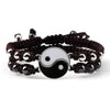 Two-Piece Braided Bracelet Set with Yin-Yang Motif - Image 17