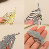 Full Rhinestone Feather Brooches For Women Girls Elegant Temperament Brooch Jewelry Accessories Gifts - Image 4