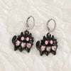 Vintage Punk Pink Crystal Cross Drop Earrings For Women Gothic Hip Hop Cross Star Charms Earrings Y2K Aesthetic Jewelry - Image 9