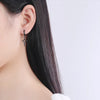 Small Hoop Earrings Smooth Tiny Huggies With Hollow Cross Star Pendants Female Dangle Earring Cute Piercing Earring Gifts - Image 3