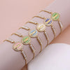 Oval Shape Shell Zircon Virgin Mary Push Pull Adjustable Bracelet Women Classic Versatile Jewelry - Image 6