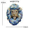 Noble Lion Brooches For Women Unisex 2-color Rhinestone Enamel Zodiac Sign Leo Lion Animal Party Office Brooch Pins - Image 6