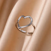 Zircon Rings For Women Stainless Steel Adjustable Open Rings Females Jewelry Accessories - Image 5